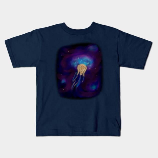 Music Scream Kids T-Shirt by KittenKirby